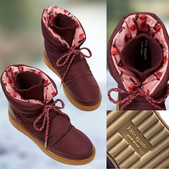 Kate Spade Insulated Thermo Winter Snow Boots Size 9 - Picture 1 of 14